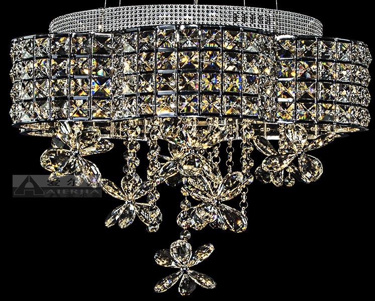 modern k9 led crystal ceiling light fixture chrome led ceiling light lighting lamp flush mount ac guaranteed