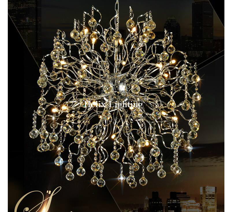 modern lighting led modern crystal pendant lights lamp ac g4 led lustres pendentes lustre de cristal decoration