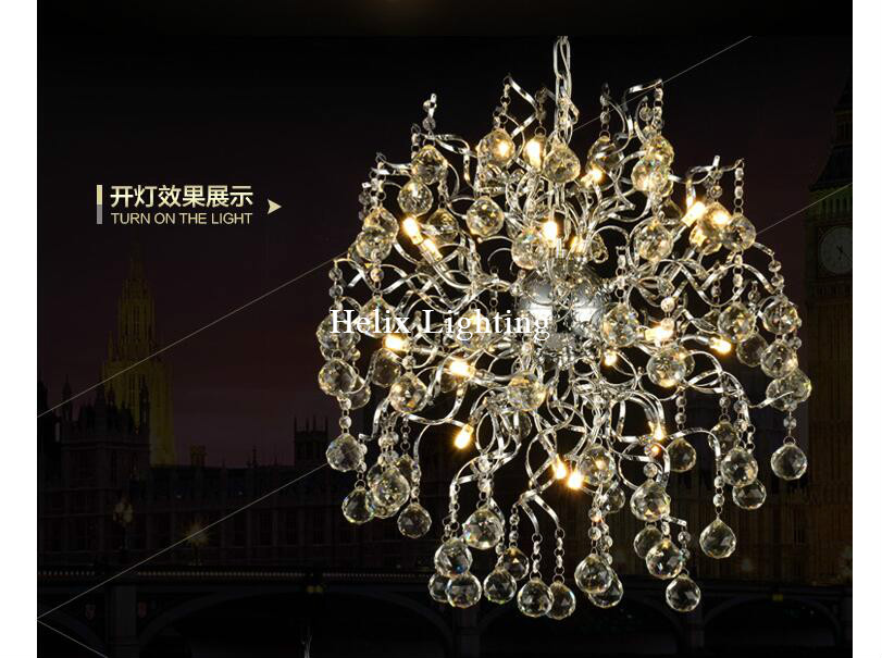 modern lighting led modern crystal pendant lights lamp ac g4 led lustres pendentes lustre de cristal decoration