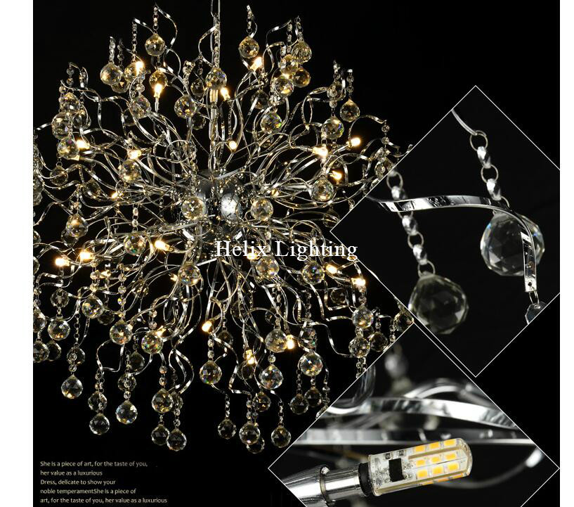 modern lighting led modern crystal pendant lights lamp ac g4 led lustres pendentes lustre de cristal decoration