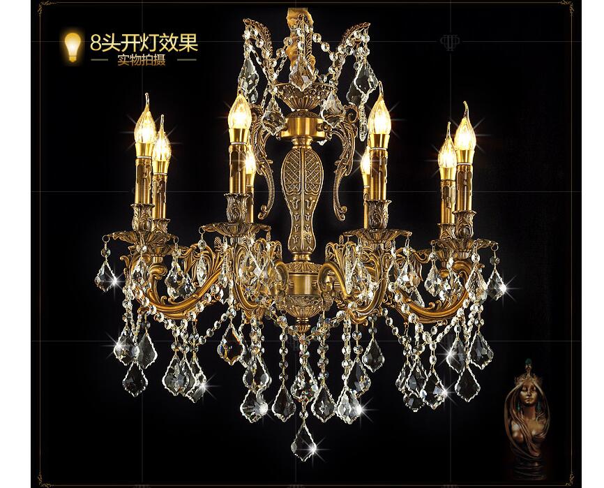 modern lustres brass color led crystal chandelier zinc alloy ac k9 crystal chandelier lighting