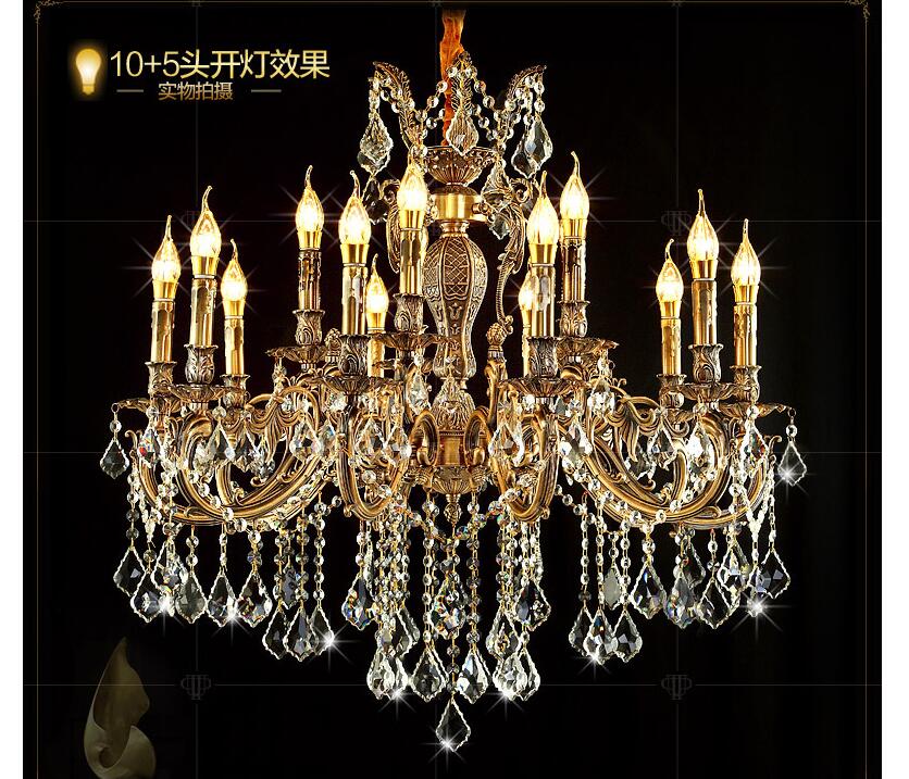 modern lustres brass color led crystal chandelier zinc alloy ac k9 crystal chandelier lighting