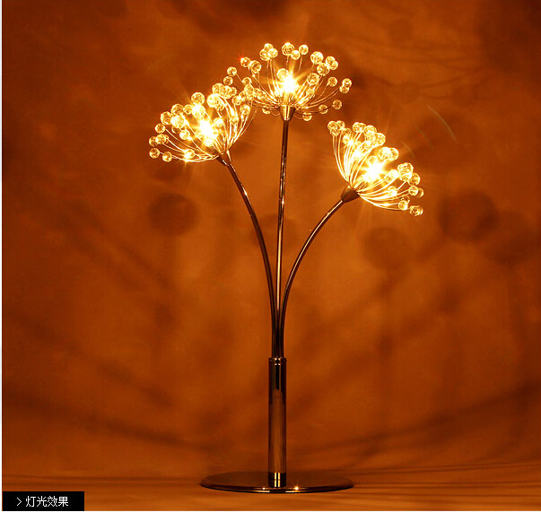 modern luxury table lamp ofhead quality romantic decoration lamp d300mm h430mm