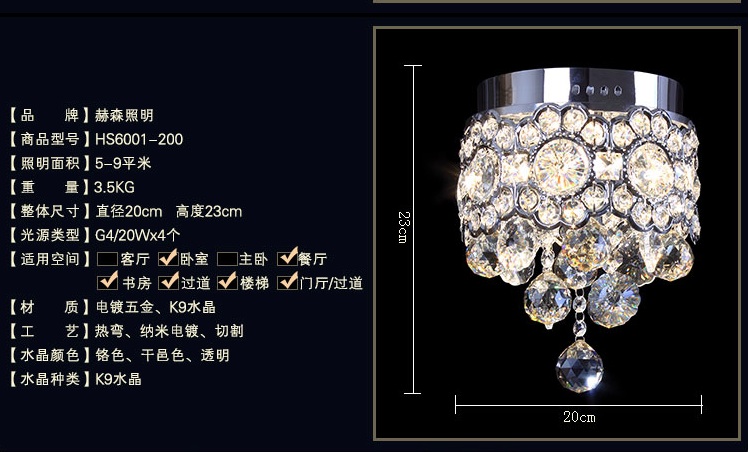 modern round crystal ceiling light fixture k9 crystal ceiling light decorated d200mm d400mm guaranteed !