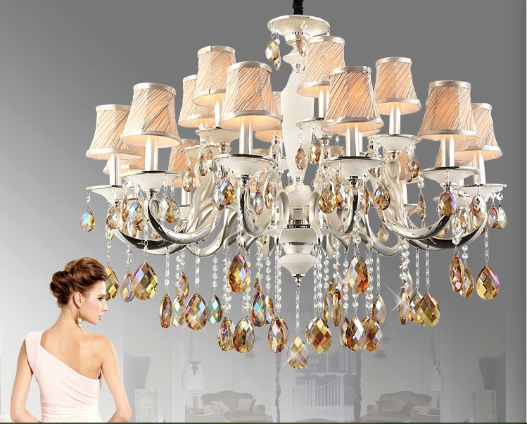 modern silver champagne crystal pendant lamp ceiling lamp chandelier dining room lighting ac guaranteed