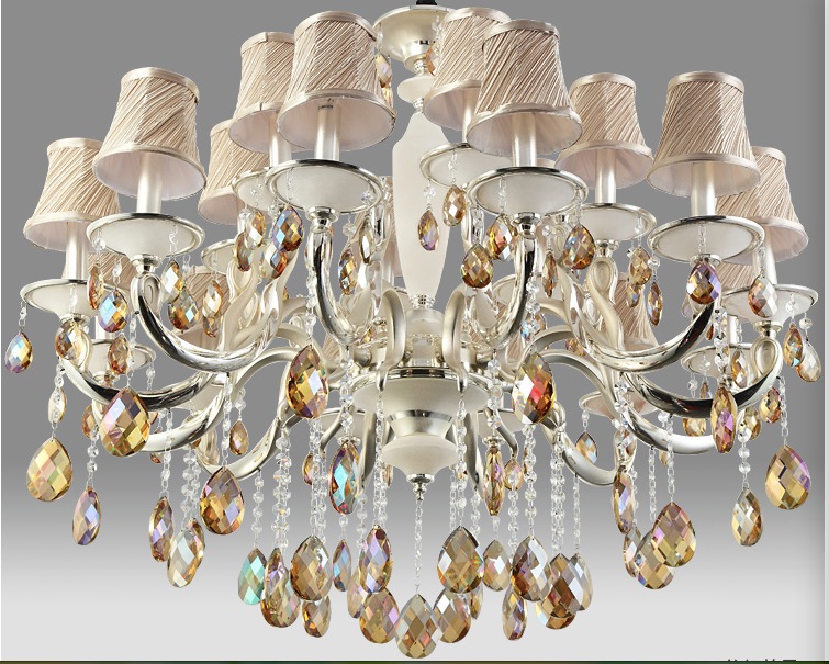 modern silver champagne crystal pendant lamp ceiling lamp chandelier dining room lighting ac guaranteed