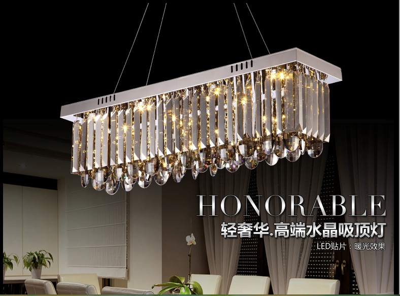 modern smokey crystal led pendant light pendant lamp for living room home lighting 3 sizes for selection guaranteed