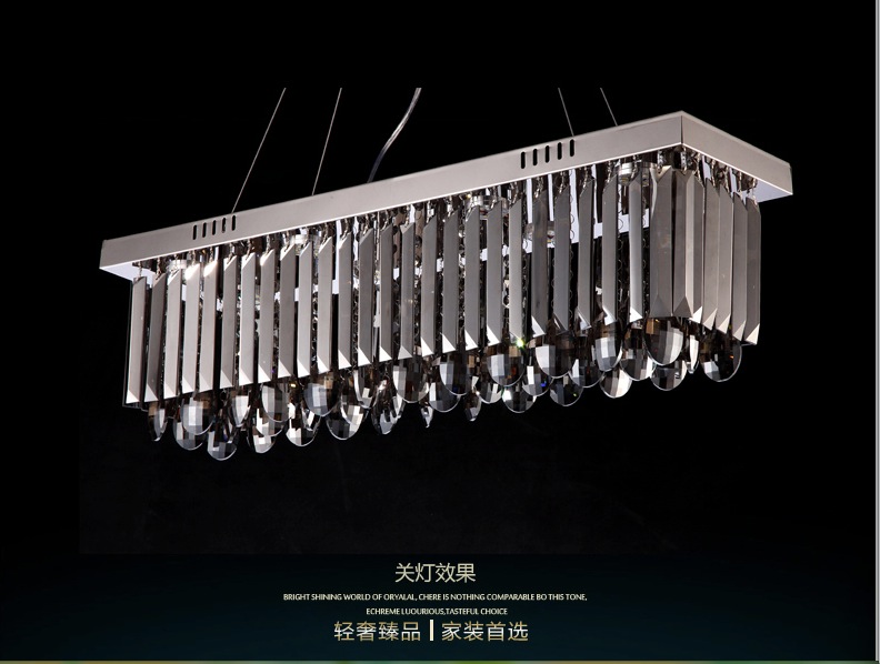 modern smokey crystal led pendant light pendant lamp for living room home lighting 3 sizes for selection guaranteed