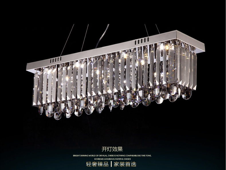 modern smokey crystal led pendant light pendant lamp for living room home lighting 3 sizes for selection guaranteed