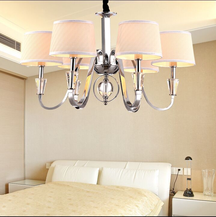 mordern chrome crystal chandelier lighting lamps creative personality restaurant idyllic modern bedroom lighting