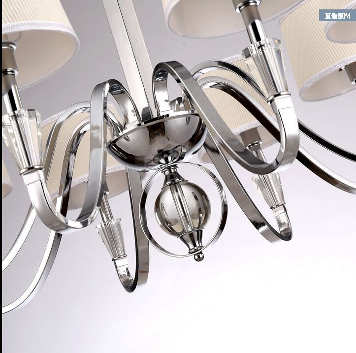 mordern chrome crystal chandelier lighting lamps creative personality restaurant idyllic modern bedroom lighting