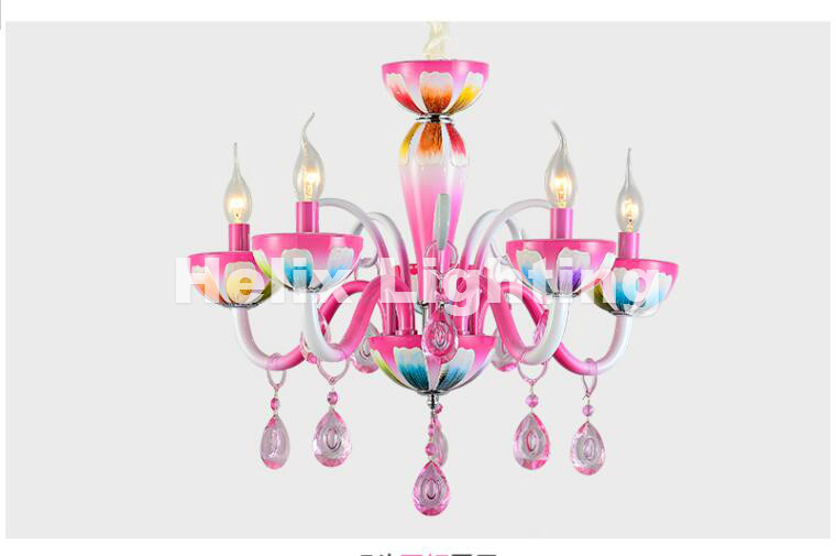 multi-colored chandelier e14 art glass lights for modern bar restaurant bedrooms shopping mall children lighting