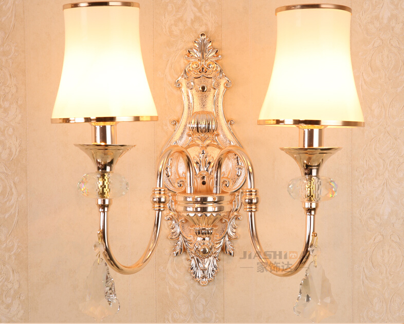 new arrial gold color crystal wall lamp gold wall sconces light crystal wall bracket bra lighting 2 lights