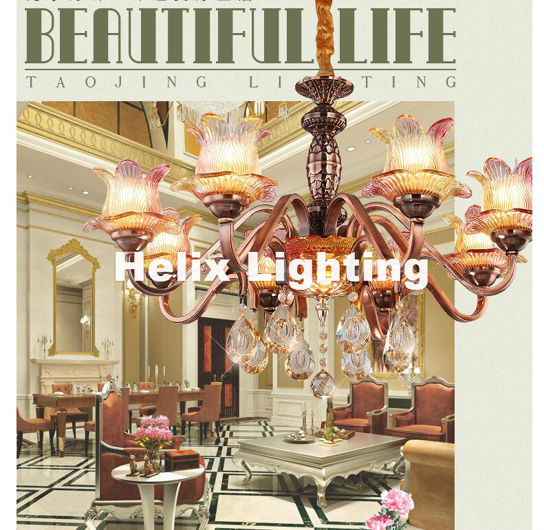 new arrival 5l fashion brass color chandelier lights copper brass color chandelier light luxury antique copper chandelier light