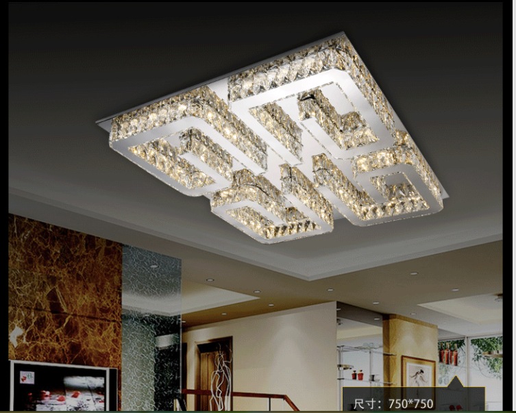 new arrival clear crystal led ceiling light living room bedroom led ceiling lamps guaranteed remote control