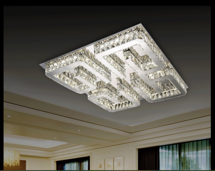 new arrival clear crystal led ceiling light living room bedroom led ceiling lamps guaranteed remote control