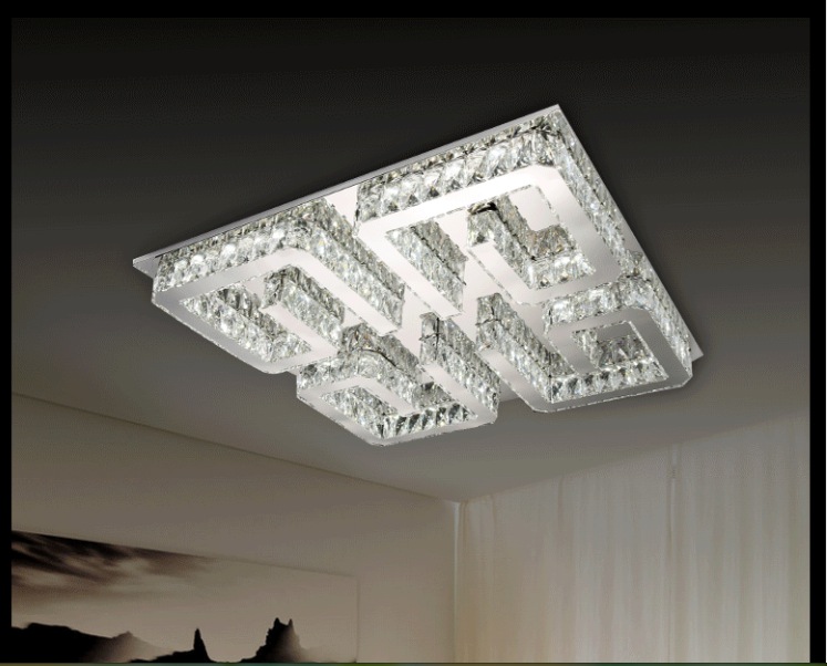 new arrival clear crystal led ceiling light living room bedroom led ceiling lamps guaranteed remote control