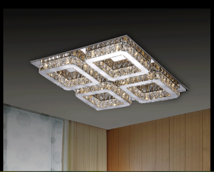 new arrival clear crystal led ceiling light living room bedroom led ceiling lamps guaranteed remote control