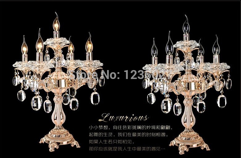 new arrival crystal desk lamp table lighting luminaria luxury modern table lamps fast