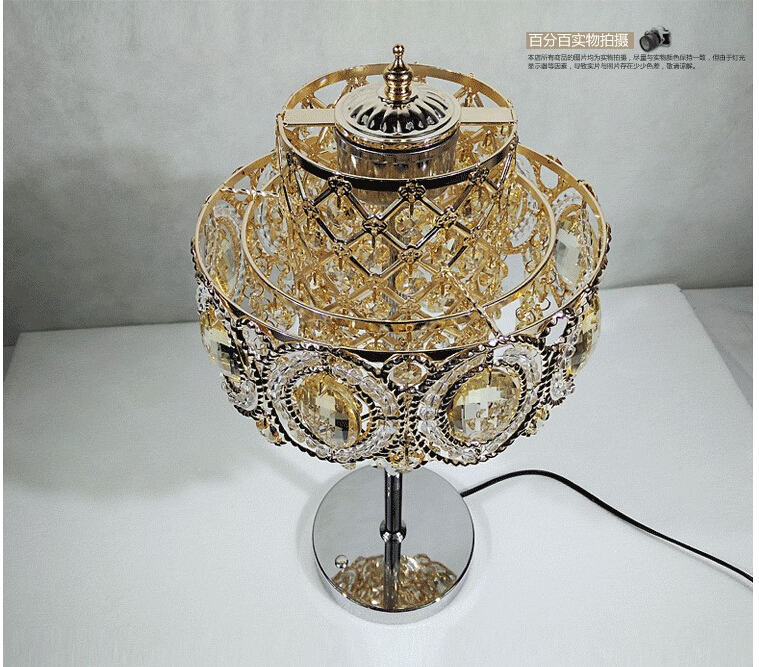 new arrival d150mm h420mmluxruy crystal table lamp fashion k9 table lamp living room lamps bedroom lighting