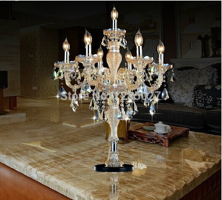 new arrival fast modern brief crystal table lamp bedroom lamp off-head lamps table lamp lighting