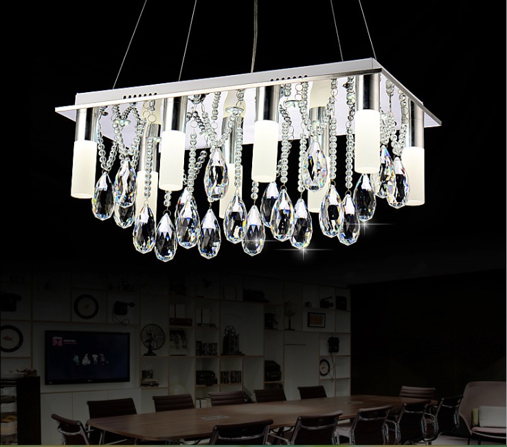 new arrival k9 crystal pendant lamp with led lights sy1802 crystal suspension hanging light pendant lighting