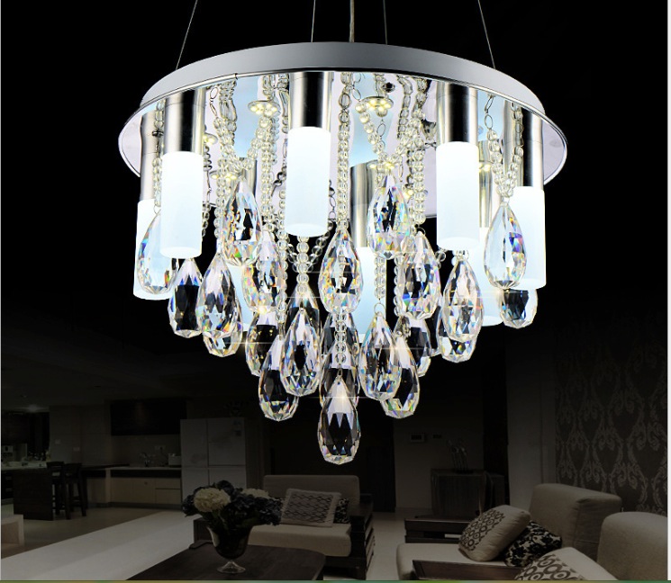 new arrival k9 crystal pendant lamp with led lights sy1802 crystal suspension hanging light pendant lighting