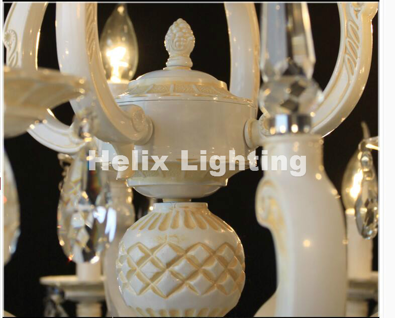 new arrival lustres chandelier genuine vintage crystal chandelier caved golden/white chandelier l