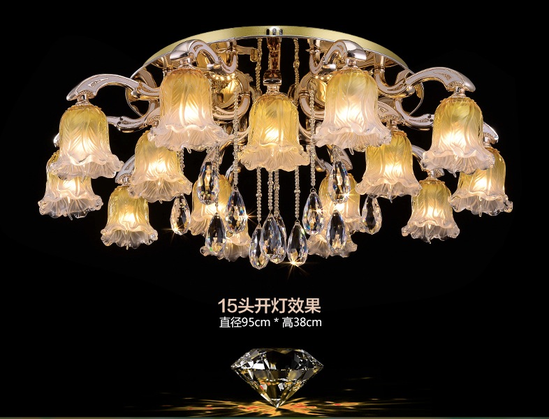 new arrival modern crystal ceiling lamp light home decorative lustres light crystal lighting fixture e14 ac guaranteed