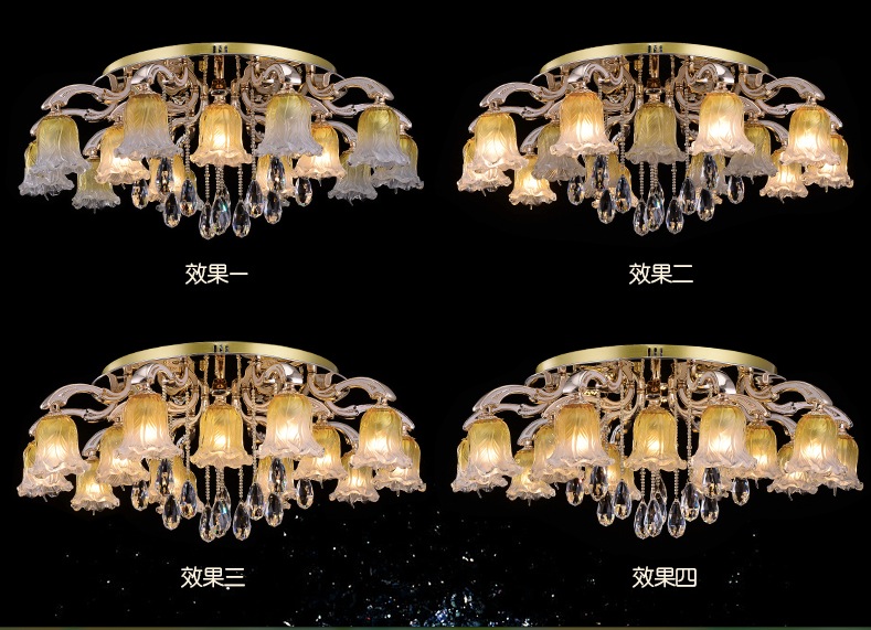 new arrival modern crystal ceiling lamp light home decorative lustres light crystal lighting fixture e14 ac guaranteed