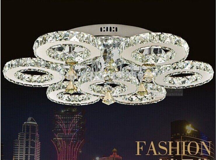 new arrival modern led diamond crystal ceiling light fitting crystal lamp d700mm h180mm fast