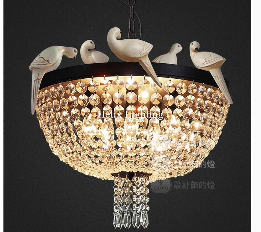 new arrival nordic vintage pendant lights northern europe bird lightings for cafe & bar retro loft pendant lamps