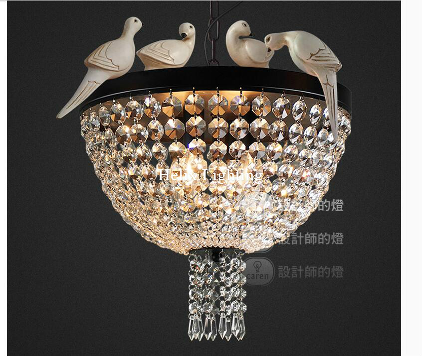 new arrival nordic vintage pendant lights northern europe bird lightings for cafe & bar retro loft pendant lamps