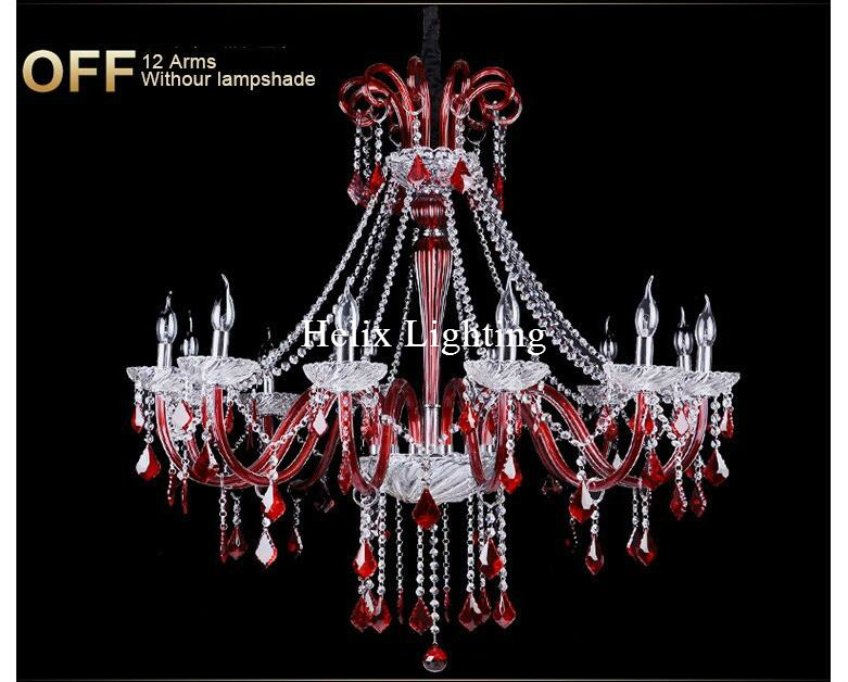 new arrival red crystal chandelier chandelier lustres de cristal decoration modern clear crystal ac chandelier home lighting