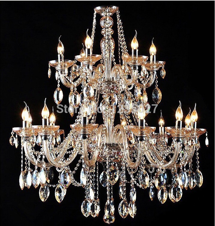 new arrival shinning royal vintage crystal light pendant chandelier lamp 12+6l d1000mm h1100mm