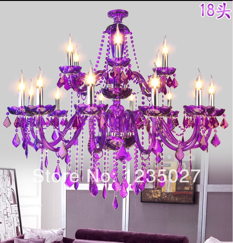 new design purple glass pendant new modern brief fashion blown glass lamps sy3025/10l d860mm h640mm