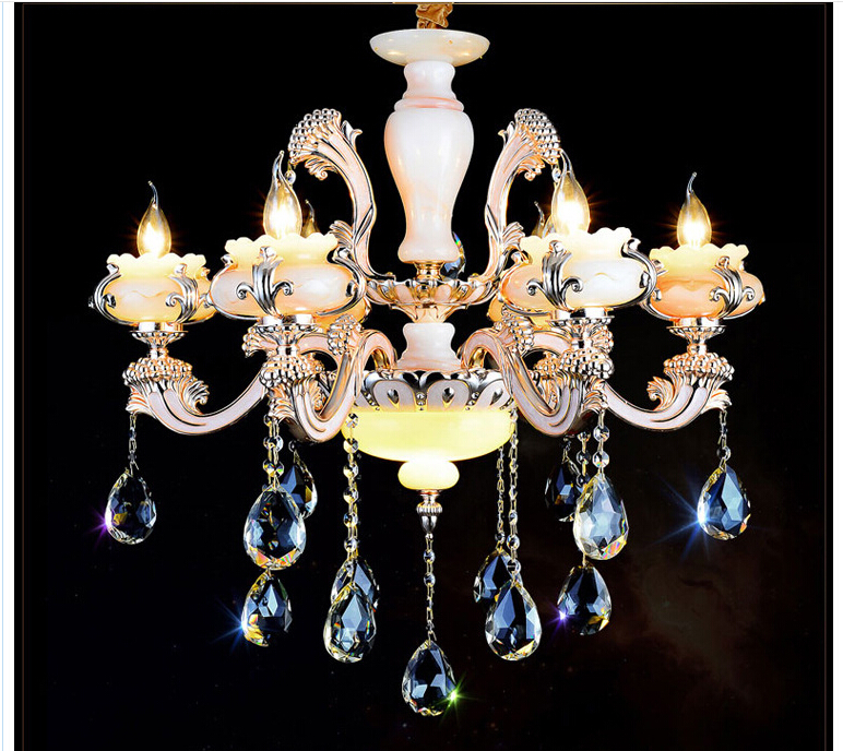 new fashion chandelier with crystal pendant for living room e14 candle light led chandelier ac guaranteed