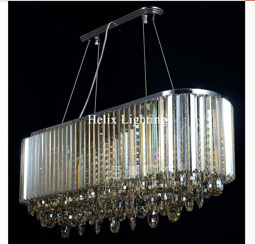 new luxury crystal pendant k9 champagne crystal chandelier light el hall living room dining room ac 110-240v