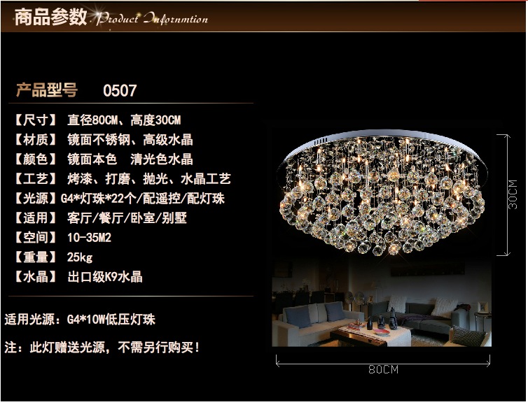 new modern crystal ceiling light bedroom living room luminaire round crystal lamp led lights lighting