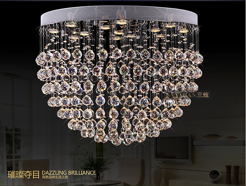 new modern crystal ceiling lights luxury led crystal light fixtures d500mm d600mm d700mm d800mm 4sizes