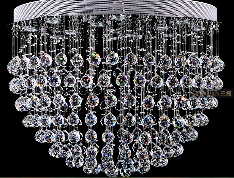 new modern crystal ceiling lights luxury led crystal light fixtures d500mm d600mm d700mm d800mm 4sizes