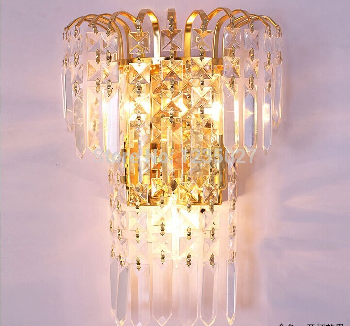 new modern fashion wall lamps crystal wall light bed-lighting crystal e14 wall mounted lights