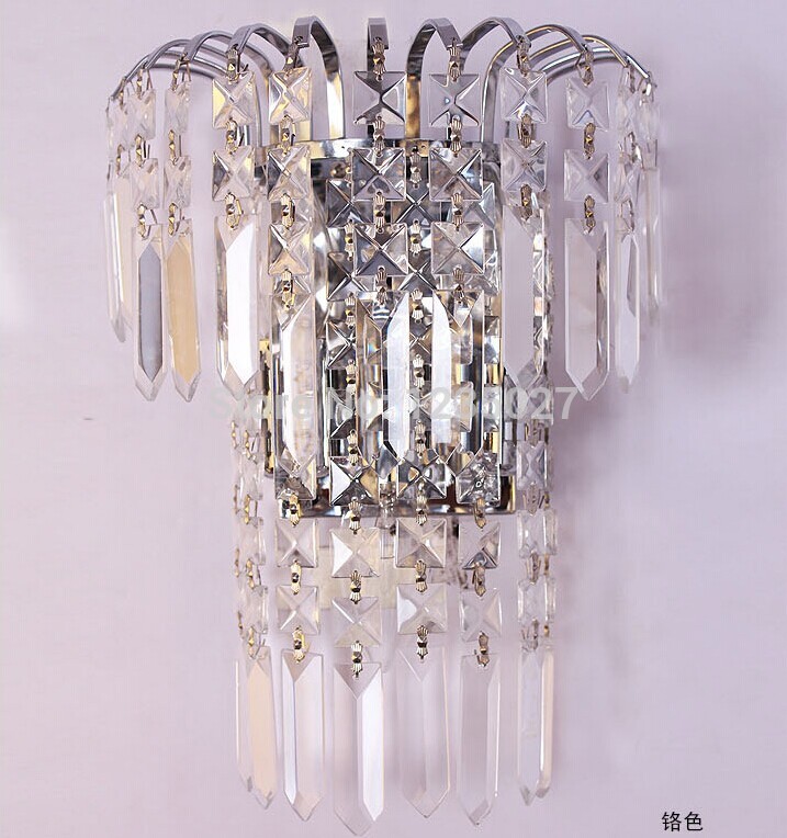 new modern fashion wall lamps crystal wall light bed-lighting crystal e14 wall mounted lights