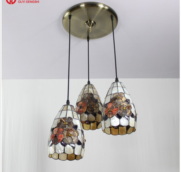 new vintage novelty creative tiffany pendant light lamp glass lampshade pendant lighting lamp for home living room