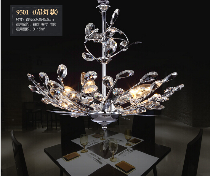 newly arrival selling ! modern crystal chandelier light fixture, chrome finish d500mm k9 crystals chandelier+ !