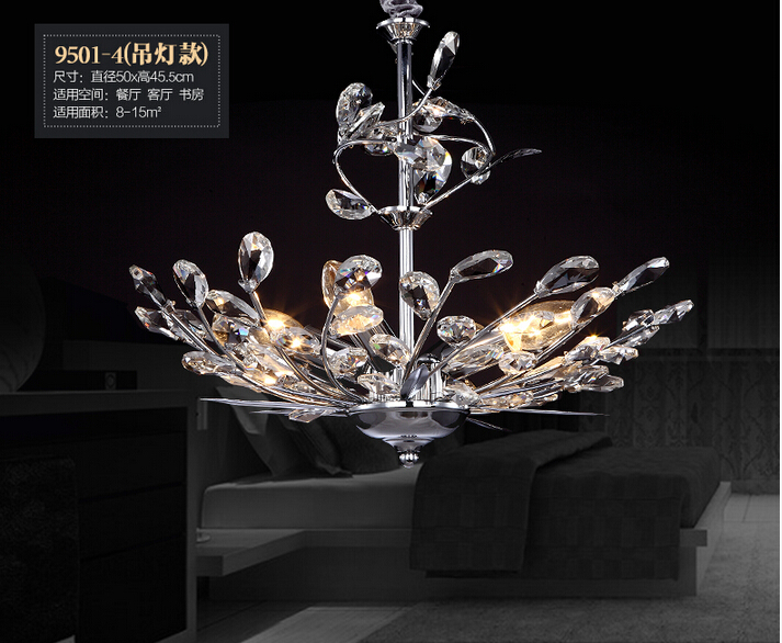 newly arrival selling ! modern crystal chandelier light fixture, chrome finish d500mm k9 crystals chandelier+ !