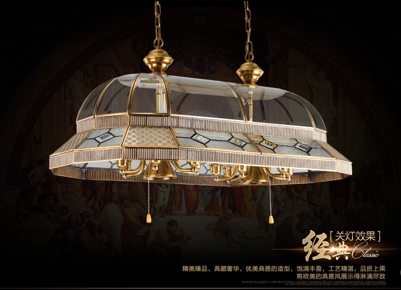 newly brass candle chandelier ac90-260v 10 arms lamps glass lampshade copper material chandelier big size living room chandelier