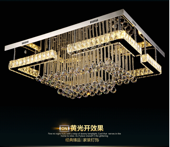 newly contemporary led ceiling light fixture led k9 crystal ceiling light lighting guaranteed + l900mm w700mm