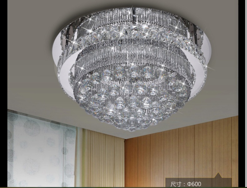 newly crystal led ceiling lamp stainless steel ceiling light 110-240v modern led lamp guaranteed