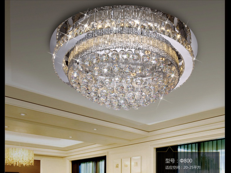 newly crystal led ceiling lamp stainless steel ceiling light 110-240v modern led lamp guaranteed